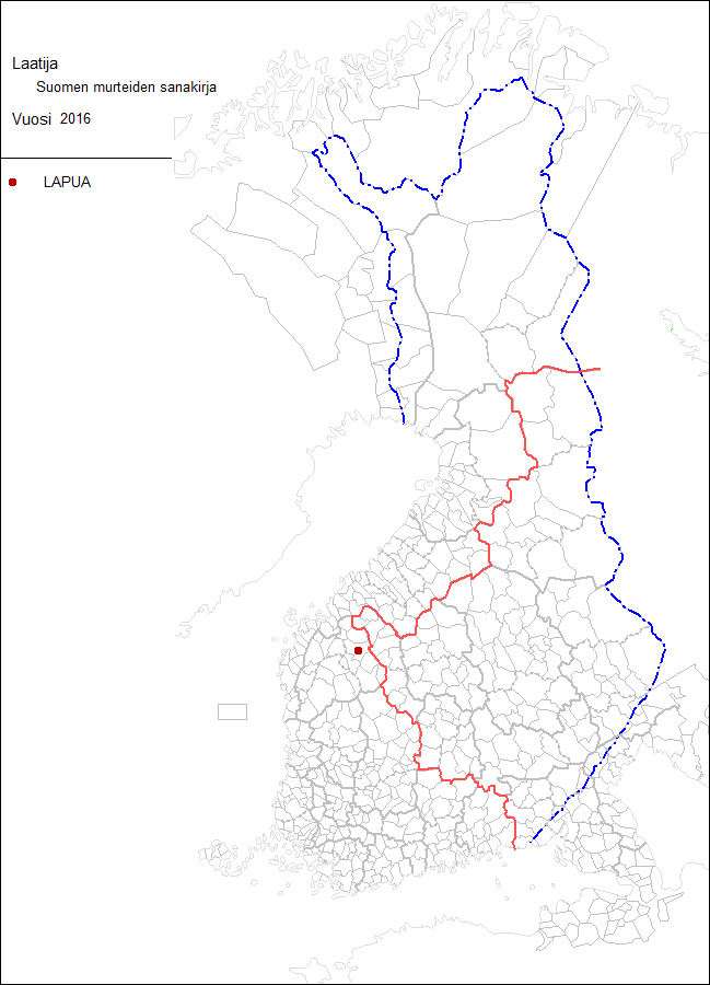 lapua kartta Lapuan murrenäyte   Kotimaisten kielten keskus lapua kartta